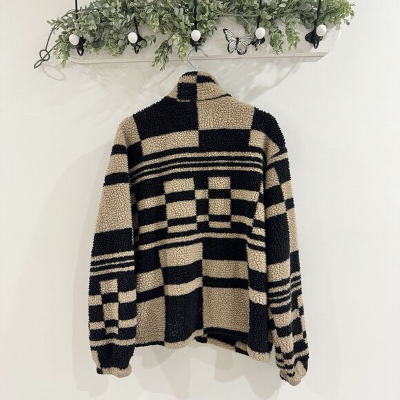 Urban Outfitters Sherpa Style Zip Up Unisex Medium - Picture 2 of 4